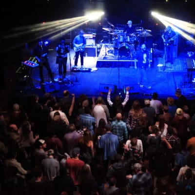 The Motet at the Steddy Theater, January 3, 2020. Photo by Nathan Bilow.